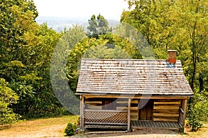 Old pioneer log cabin