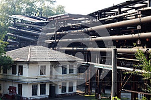 The old pipeline above the