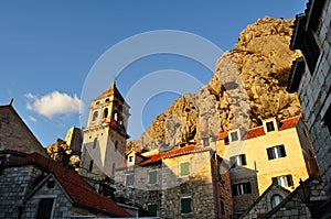 Old pirate town in Omis, Croatia