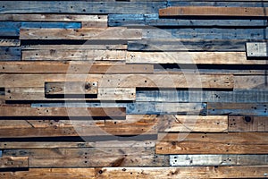 Old planks of various sizes and colors