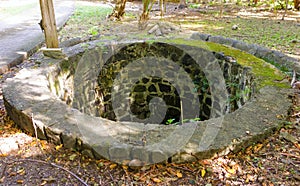 An old plantation well in the windward islands