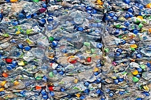 Old plastic bottles