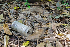 An old plastic jar