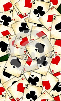 Old playing cards photo
