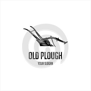Old plough vintage logo photo
