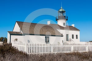 Old Point Lighthouse in San Diego, California