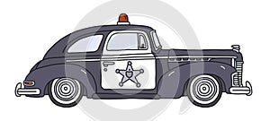 The old police car