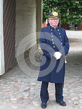 Old police uniform. Linkoping. Sweden