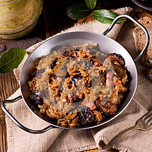 Old Polish traditional bigos