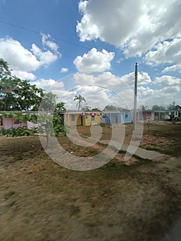 Old poor houses in Cuban mainland