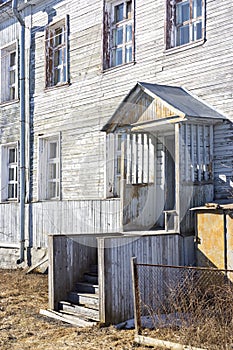 Old porch entrance of house