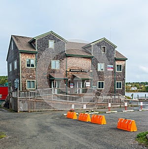 Old port building in Maine