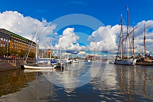 Old port in Helsinki, Finland