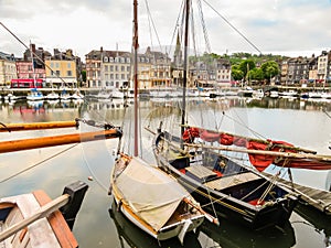 Old port. Honfleur, Normandy, France