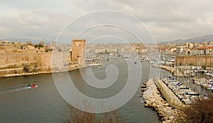 Old port in Marseille, France