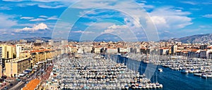 Old port  in Marseille, France