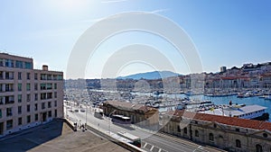 Old Port in Marseille. Marseille is the second largest city of France.