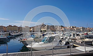 Old Port in Marseille. Marseille is the second largest city of France.