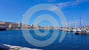 Old Port in Marseille. Marseille is the second largest city of France.