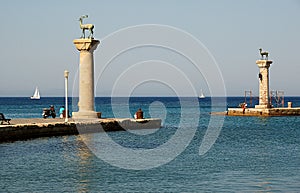 Old port on Rodos