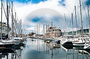 Old port in Trieste, Italy