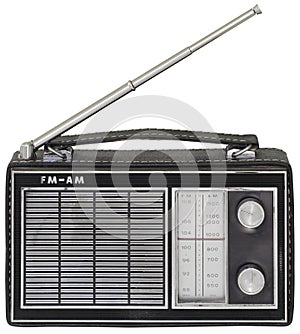 Old Portable Radio Cutout