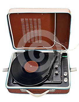 Old portable turntable