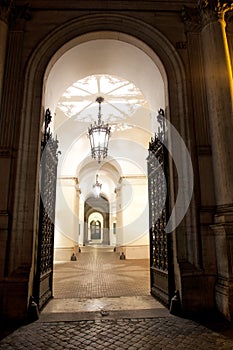 Old portal by night