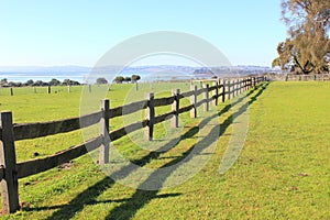 Old post and rail fence