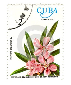 Old postage stamp from Cuba