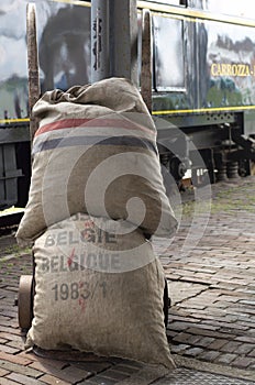 Old postal bags