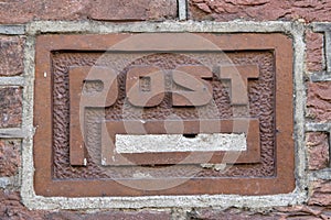 Old Postbox At Amsterdam The Netherlands 18-9-2020