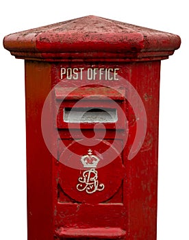Old Postbox with cliping path