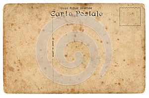 Old postcard. Downside.