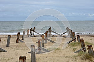 Old posts going out to sea