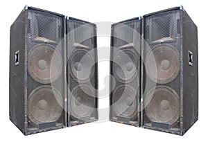 Old powerful stage concerto speakers