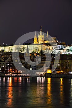 Old Prague cityscape overview