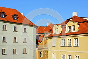 Old Prague houses