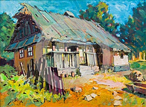 Old precious home painting