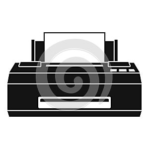 Old printer icon, simple style