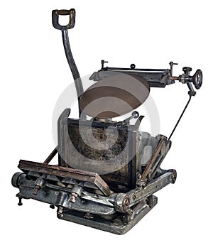 Old printing machine
