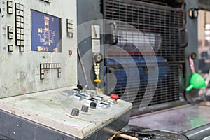 old printing machine