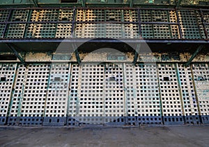 Old prison cells that are imposing