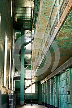 Old prison jail cells