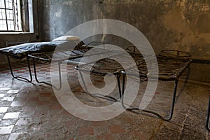 Old prison rope bed