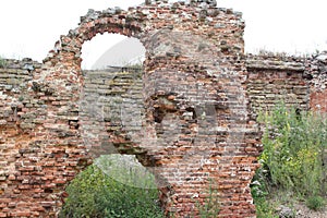 Old prison ruins, a city in St. Petersburg