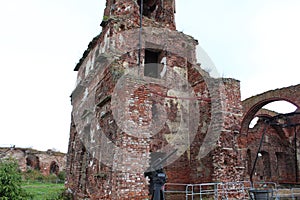 Old prison ruins, a city in St. Petersburg