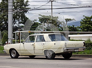 Old Private Chrysler Valiant Car