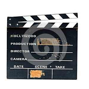 Old production clapper board
