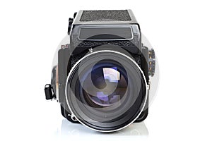 Old professional medium format camera.